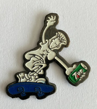 103 -  Pin's FIDO DIDO - SEVEN UP 7up SKATEBOARD BLEU