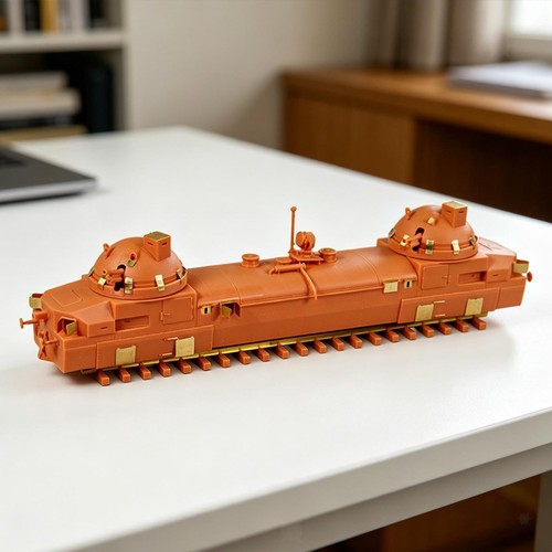 Maquette train à - de,