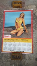 Calendrier Huile VEEDOL 1974 Pin Up  Affiche Poster