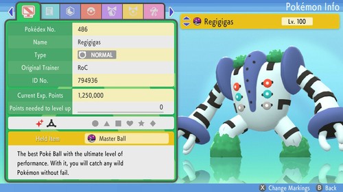 Pokemon regigigas shiny 6iv - pokemon,