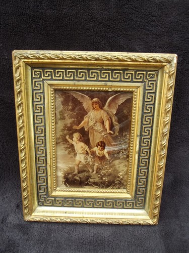 Ancien fixé sous verre - ancien,