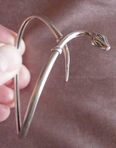 Superbe bracelet souple - , argent