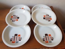 6 Assiettes Creuses Porcelaine de SOLOGNE Vintage 70's
