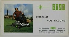prospectus brochure gamme STAR  tondeuse gazon tracteur tractor trattore