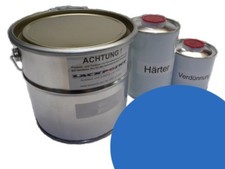 5 Litre Set 2K Vernis Voiture Rda Bleu Neptune Aucun VEB Ifa Wartburg Touriste