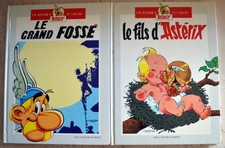 2 BD Album Double Astérix, le Grand Fossé, le Fils d'Astérix