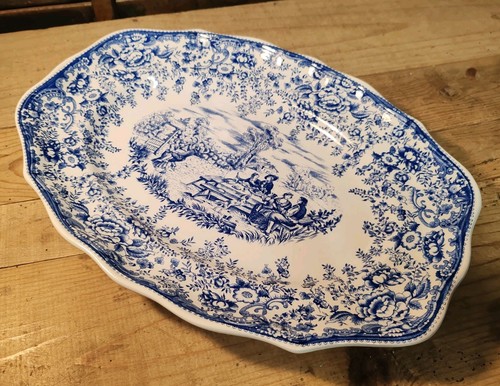 Plat ovale faïence - faïence, kg