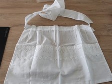 Ancien tablier, blanc, de