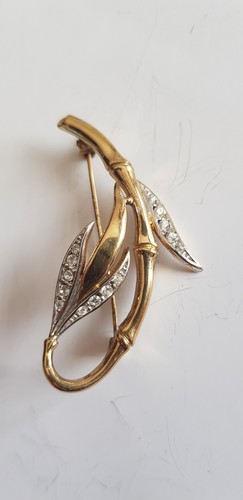 Broche vintage plaqué - broche, or