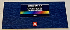 Couleurs et Garnissages CITROEN  AX  1992 - Bel Etat.
