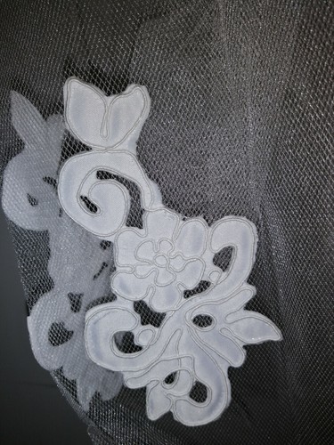 Voile mariée court - de, blanc