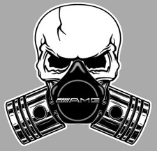 AMG Pistons-Skull Sticker