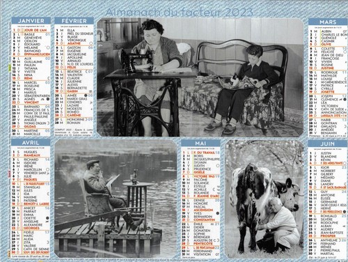 Calendrier almanach ptt - , 2023