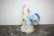 Statuette coq en porcelaine 400 gr hauteur 20 cm