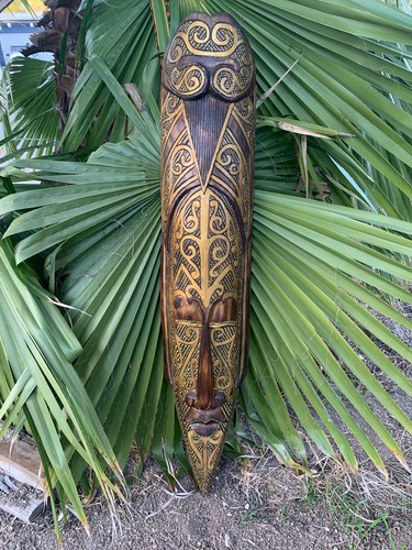 Tribal primative wood - wood, mask