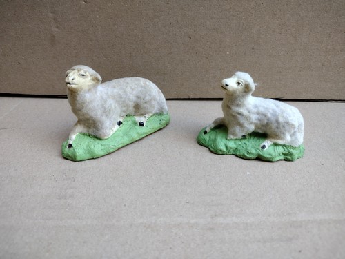 Lot moutons floqués - de,