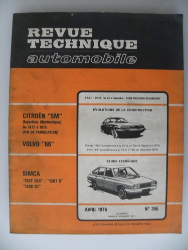 Revue technique automobile rta - revue,
