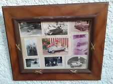 LOT 9 photos d'amateur jeune enfant voiture à pédale sous cadre snapshot ancien 