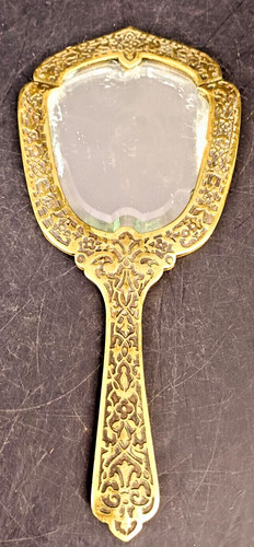 Miroir main dore - miroir,