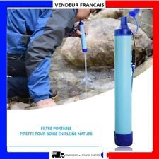 Filtre À Eau Portable Paille Purification Ultra Léger Randonnée Trekking Voyage