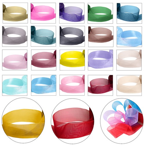 Organza tissé bord mousseline - tissé,