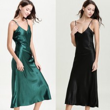 Femme Satin Robe Cami Chemise