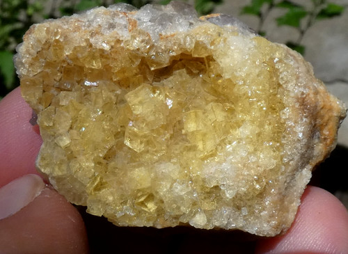Fluorite jaune côte - jaune,