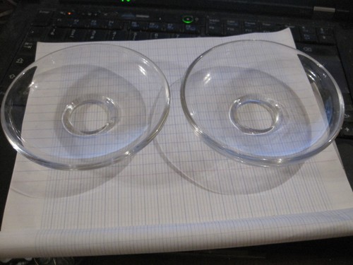 Anciennes bobeches verre - 2,