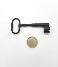 Ancienne petite clé Creuse Fer forgé serrure D 7 mm L 82 mm C15 RARE