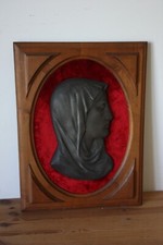 Tableau Bas Relief Buste de la Vierge Marie