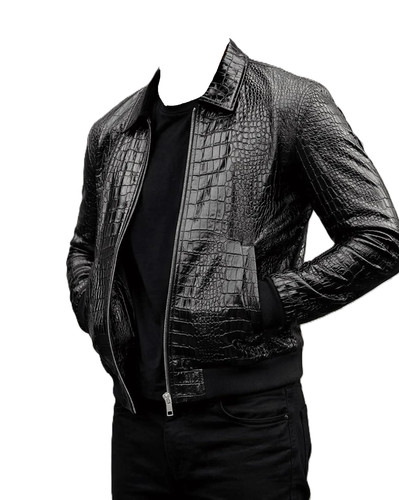 Blouson bomber noir - , crocpdile