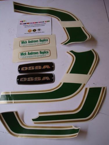 Ossa decals mick andrews - ossa, new