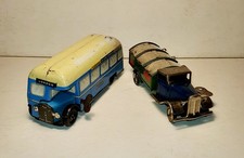 Ancien Jouet Tole Mécanique 1930 Bus London Chad Valley Camion Minic Toy Triang