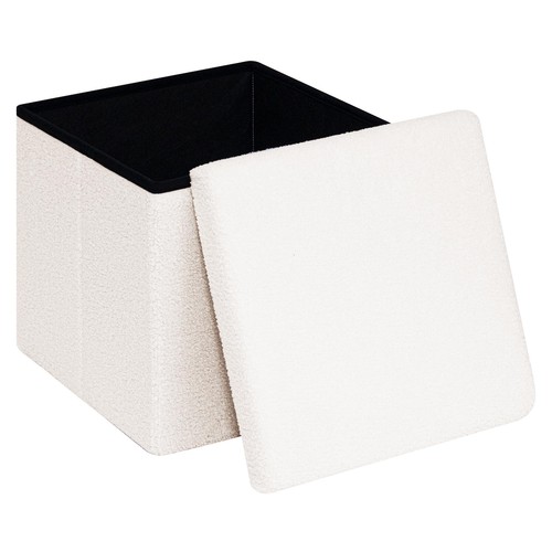 Pouf cube rangement pliable - cube,
