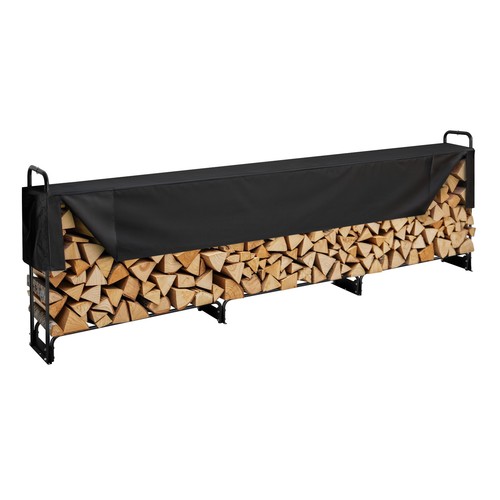 Range bûches extérieur avec - range,
