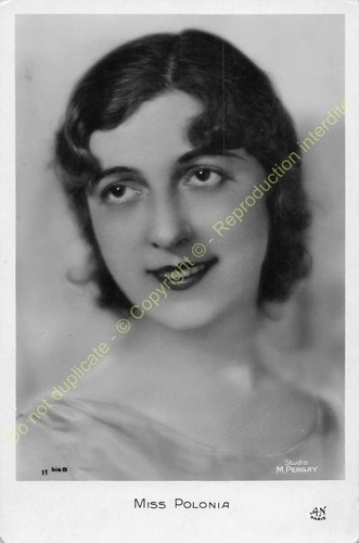 Rppc cpsm star miss polonia - rppc,