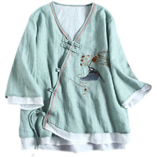 Femme Brodé Chemise Ethnique