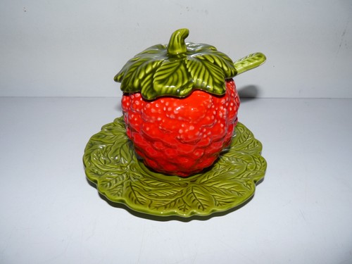 Ancien pot confiture forme - à,