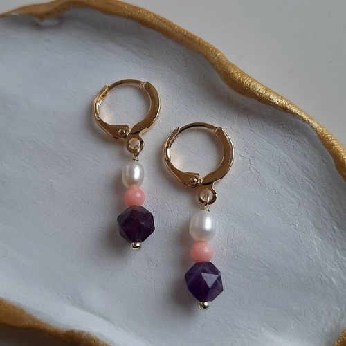 Boucles oreilles dormeuses - boucles, d'oreilles