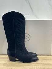 Ash Bottes Femme Heaven Texan Daim Noir Casual Texan Botte Ash Femme 36