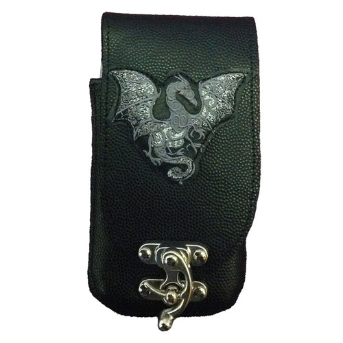 Cuir dragon téléphone - cuir,