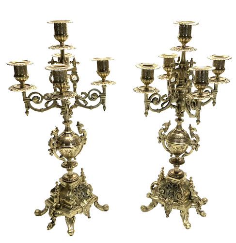 Paire grands chandeliers - de,