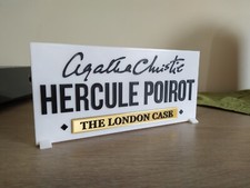 enseigne hercule poirot agatha christie à exposer collection série livre display