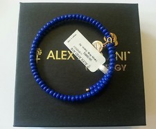 Alex and Ani Natural Wonders GLACIER Blue Canopy Wrap  Bangle Bracelet NWT BOX 