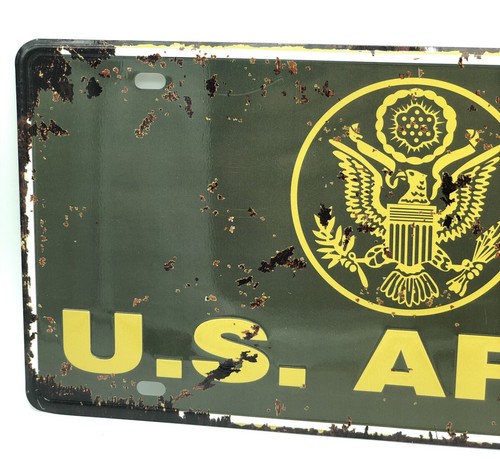 Metal licence plate army - licence, u.s.