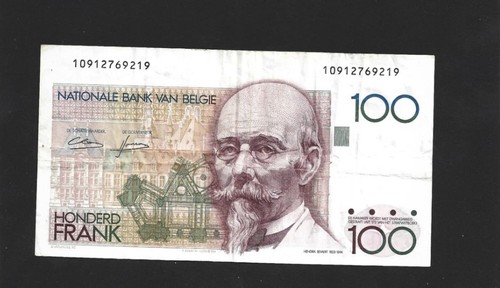 Billet belge 100 francs - billet,