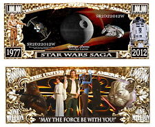 STAR WARS BILLET MILLION DOLLAR US! Collector Faucon Millenium Etoile de la Mort