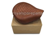 " Véritable Cuir Avant Rider Siège Marron Adapté Pour Royal Enfield Fusil 650 D1