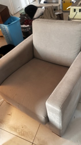 Fauteuil place tissu gris - fauteuil,