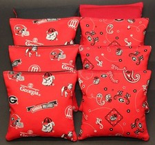 8 CORNHOLE BEANBAGS made w